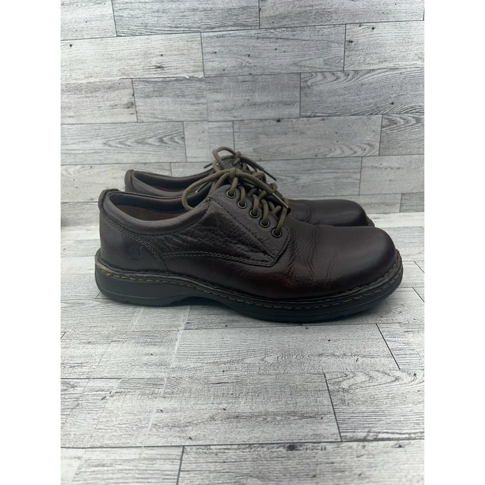Born Hutchins II Mens Brown‎ Leather Casual Oxfords Size 10 M6660